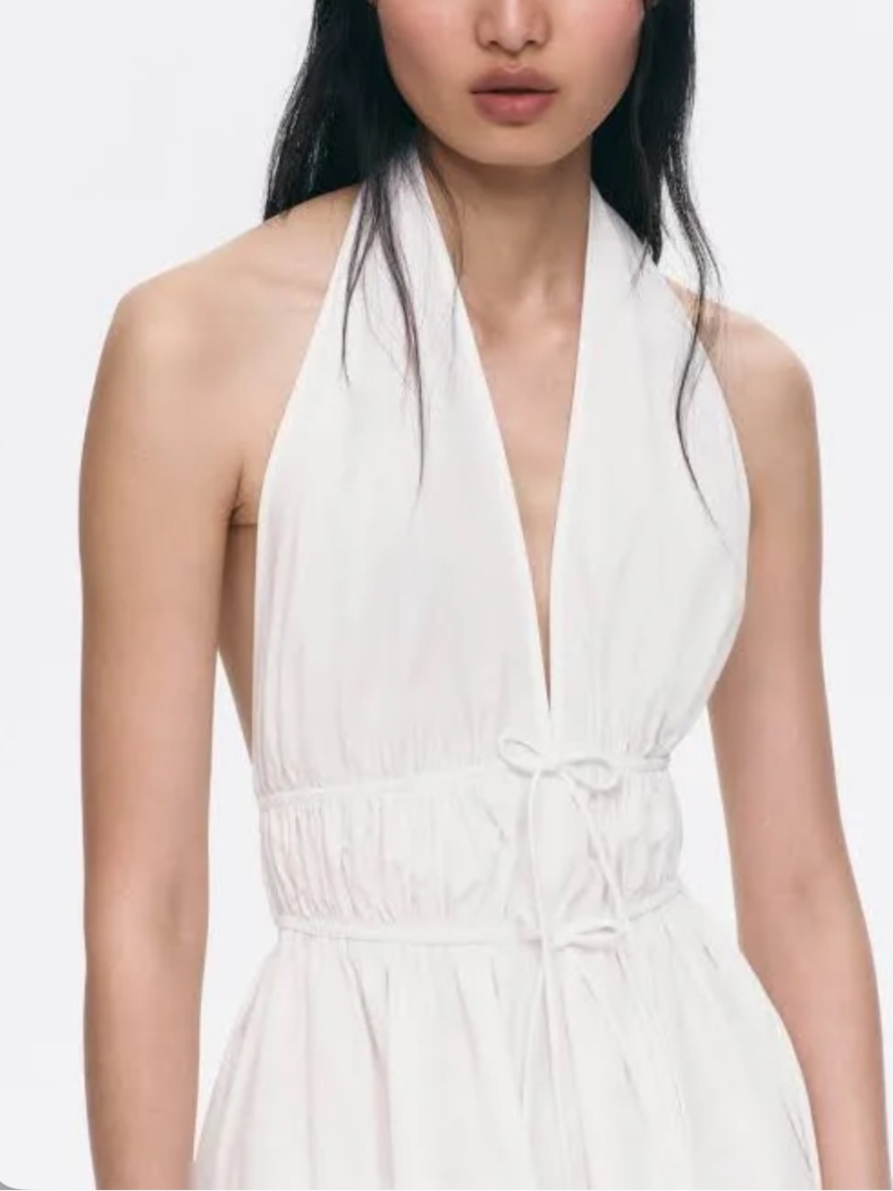 White Halter Top - Picture 5 of 6